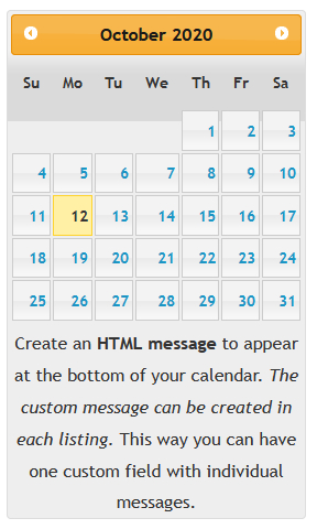 html message